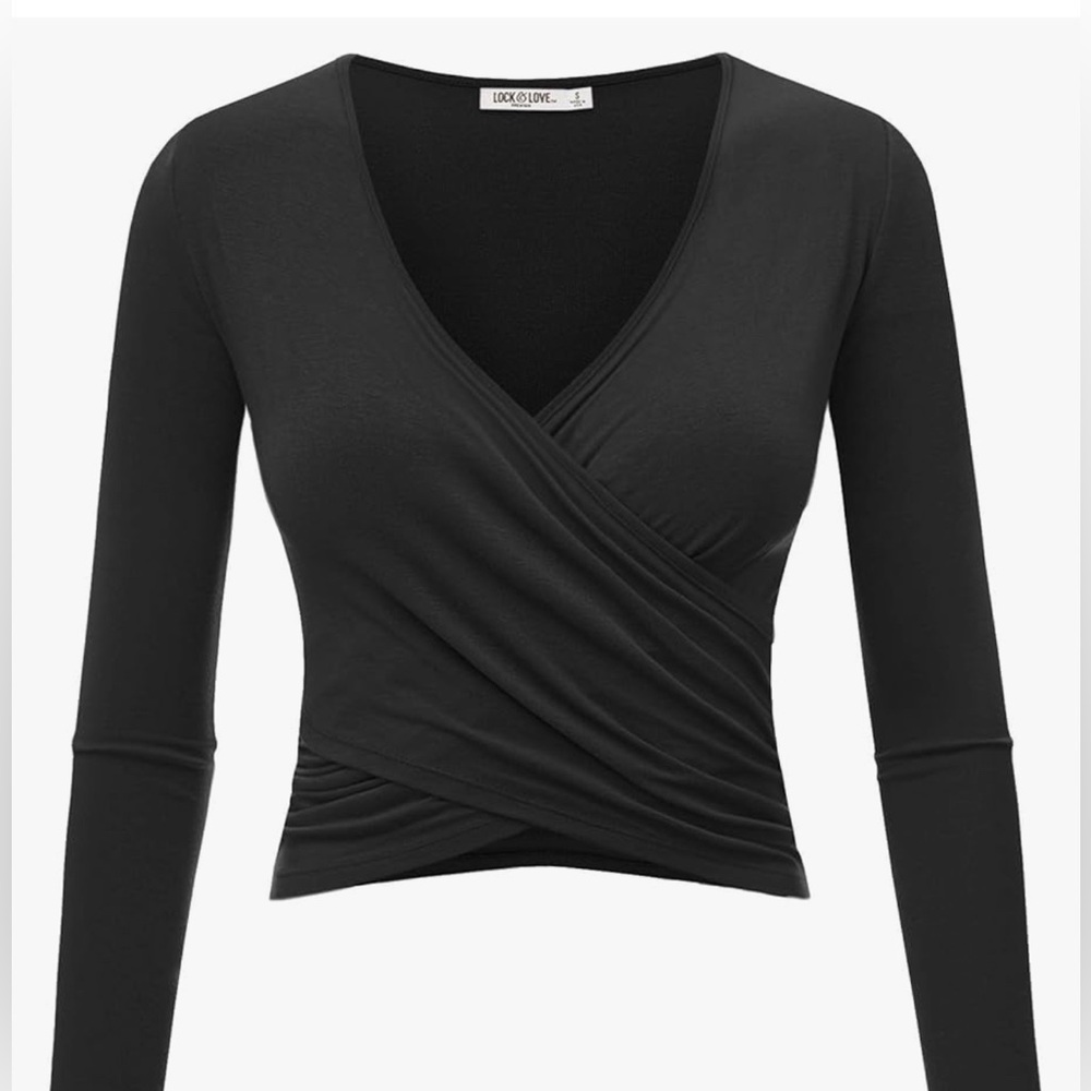 Deep V Crop Top